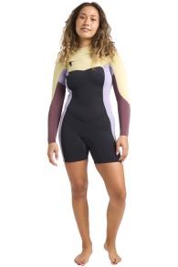 Billabong-Synergy 2/2 Frontzip Longarm Shorty Women Wetsuit