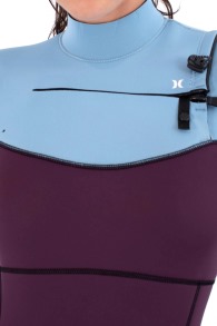 Hurley-ADVANT 4/3 Frontzip Femme Combinaison Néoprène