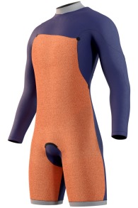 Mystic-Star 3/2 Longarm Shorty Frontzip Combinaison Néoprène