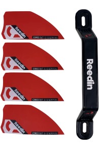 Reedin Kiteboarding-Set d'Ailerons 5cm avec poignée twintip