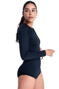 Roxy-Essentials LS Front Zipped One Lycra Femme