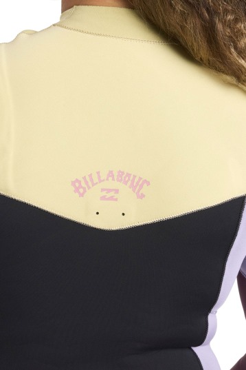 Billabong-Synergy 2/2 Frontzip Longarm Shorty Women Wetsuit