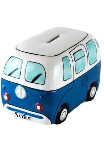 Devoted-Surf Van Piggy Bank