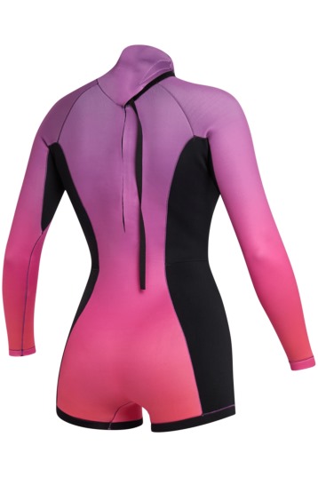 Mystic-Lunar BK Longarm Shorty 2/2 Backzip 2024 Combinaison Néoprène Femmes