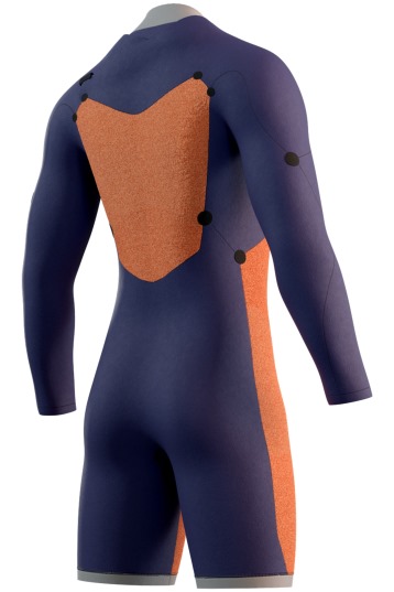 Mystic-Star 3/2 Longarm Shorty Frontzip Combinaison Néoprène