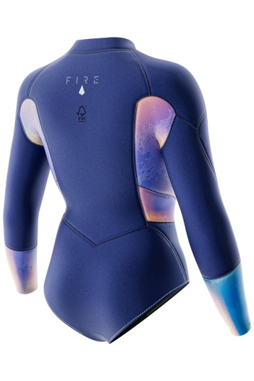 Prolimit-Fire Sunset 2/2 Longarm Shorty Frontzip 2025 Combinaison Néoprène Femmes