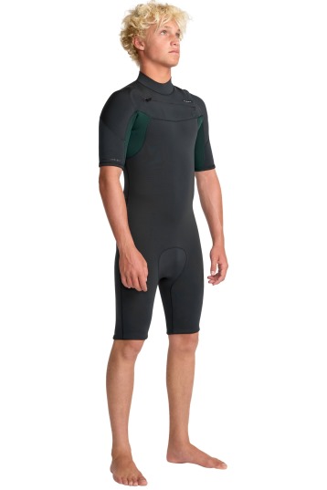 Quiksilver-Everyday Sessions 2/2 Frontzip Shorty Combinaison néoprène