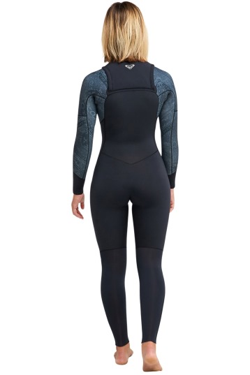 Roxy-Swell Natural 4/3 Frontzip Combinaison Néoprène Femme