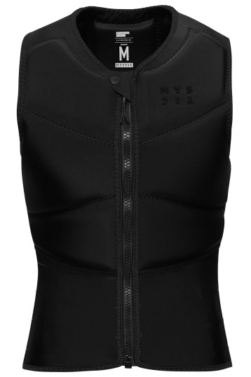 Mystic Star Impact Vest 2025 Homme - Front Zip - Gilet D'Impact Kitesurf Protection CE - Noir