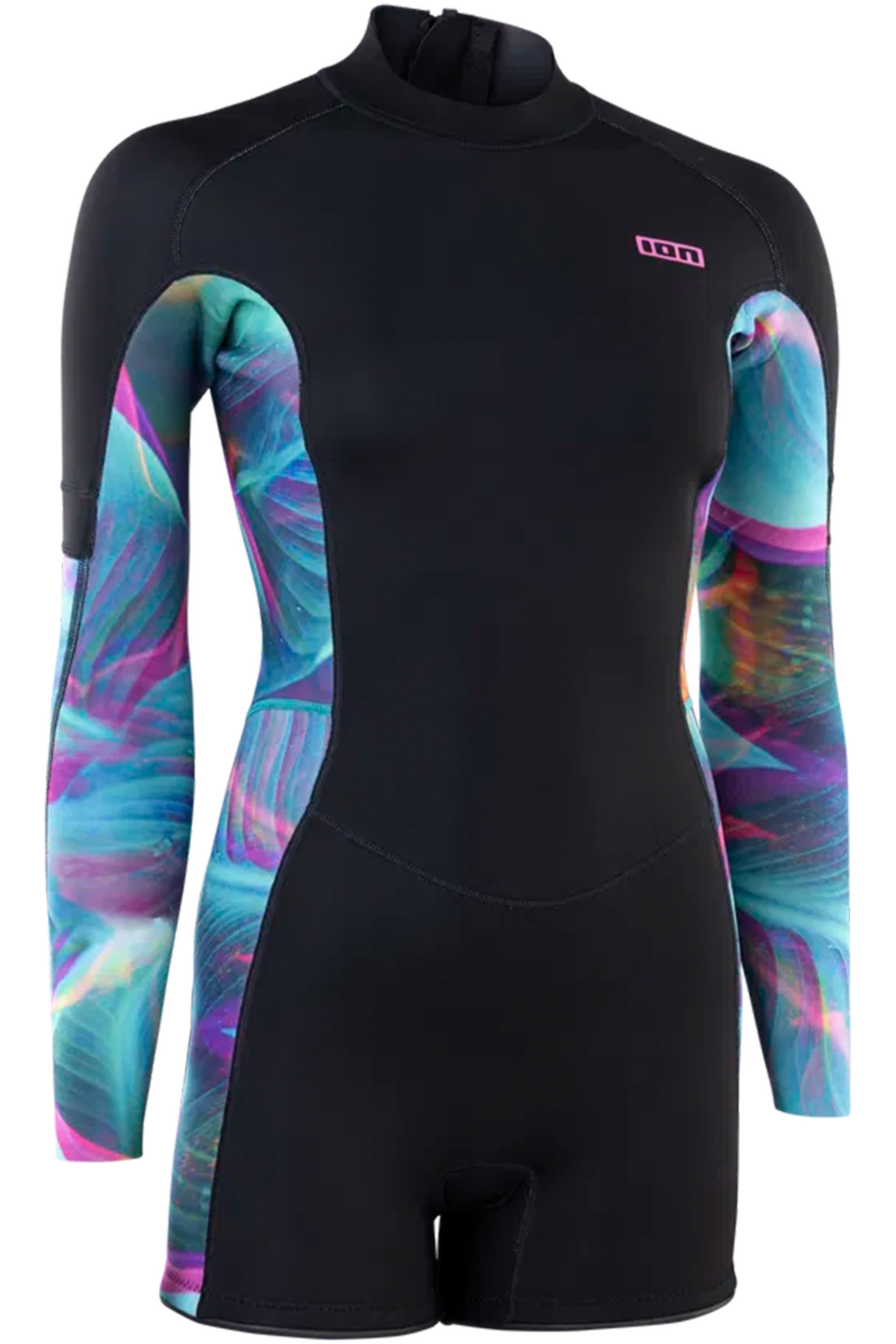 ION-Amaze Shorty 2.0 Manches Longues Backzip 2025 Combinaison Néoprène Femmes