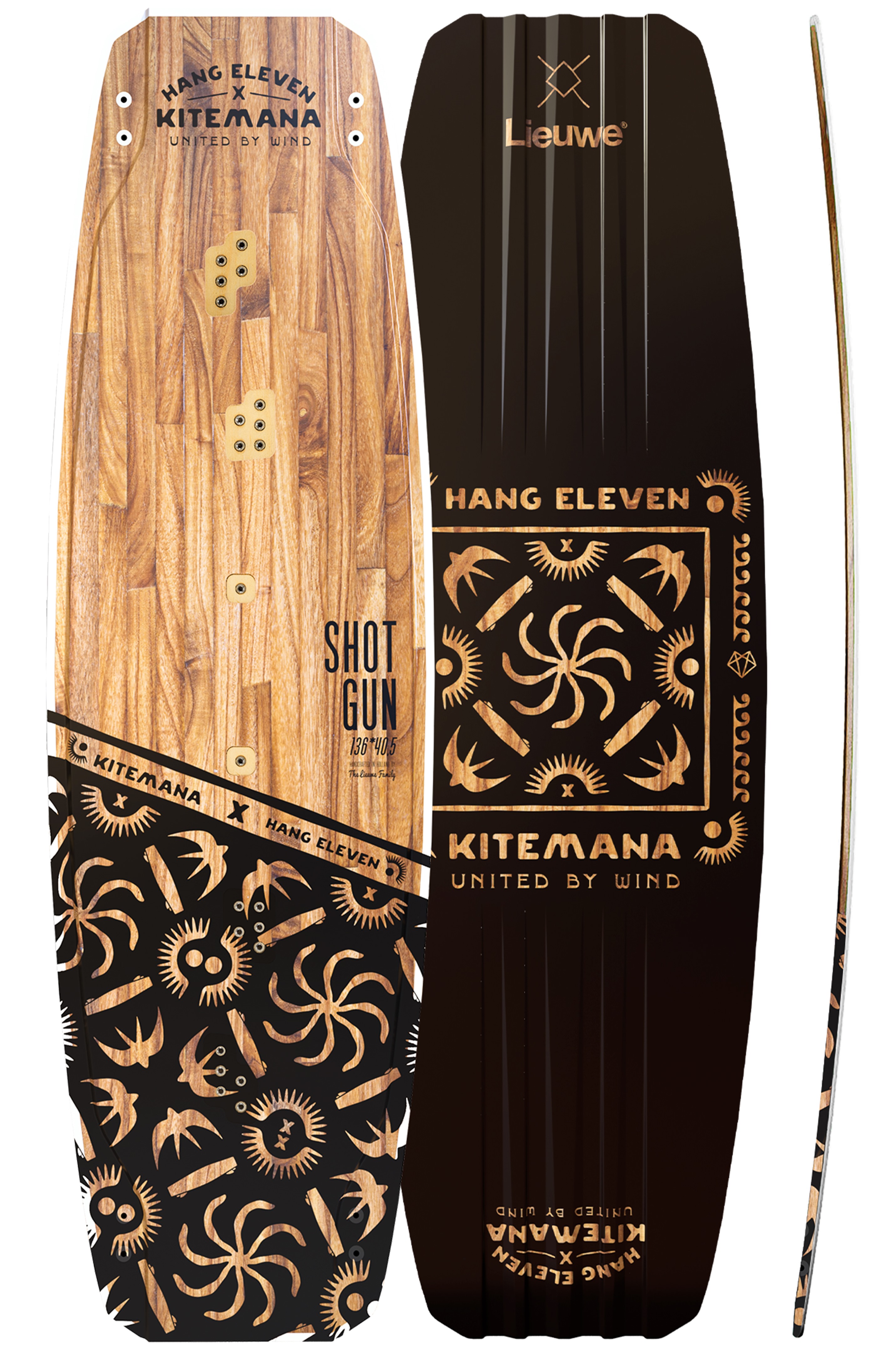 Lieuwe-Shotgun United by Wind | Kitemana X Hang Eleven Planche de Kite