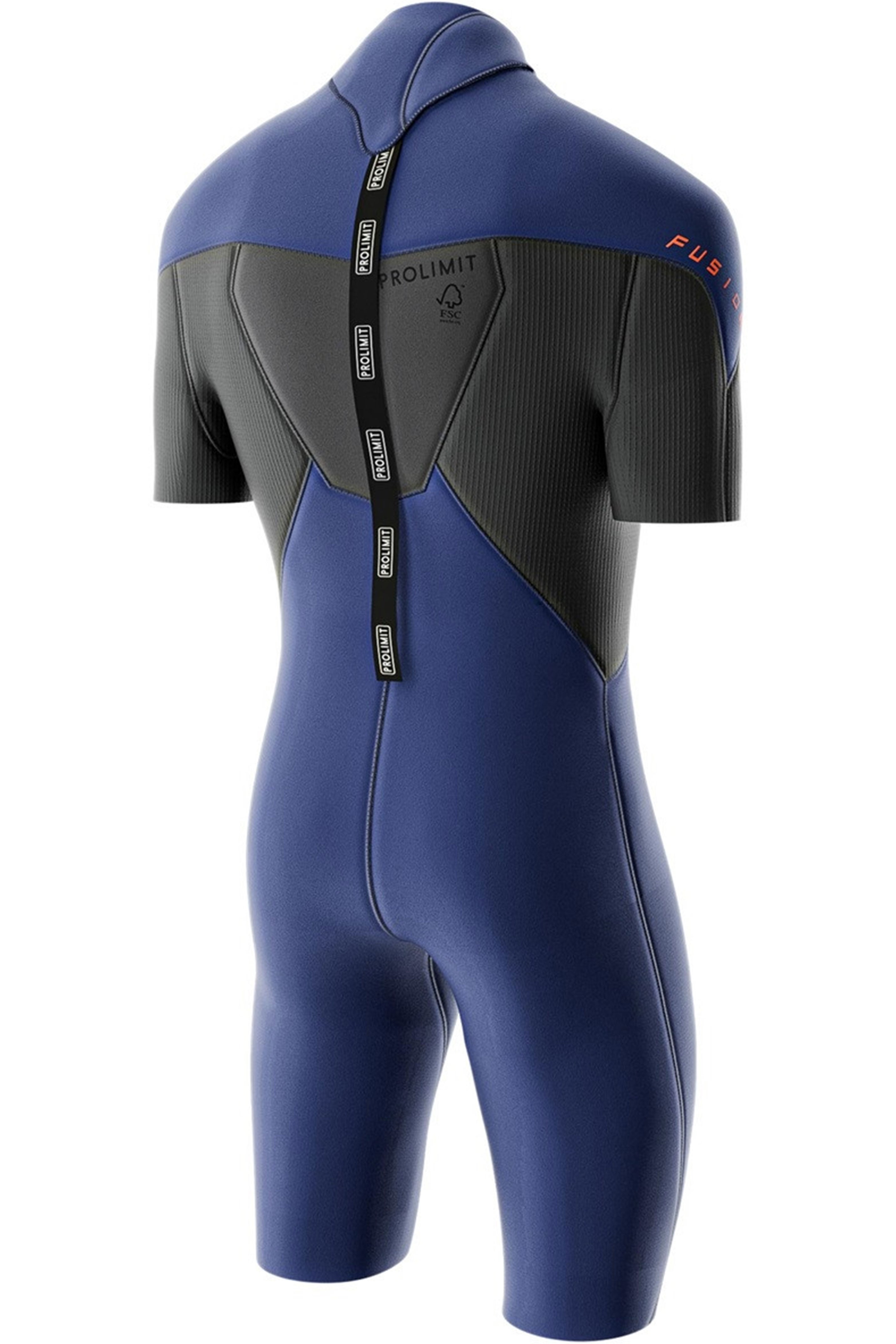 Prolimit-Fusion 2/2 Shorty Zip Dorsal Combinaison Néoprène