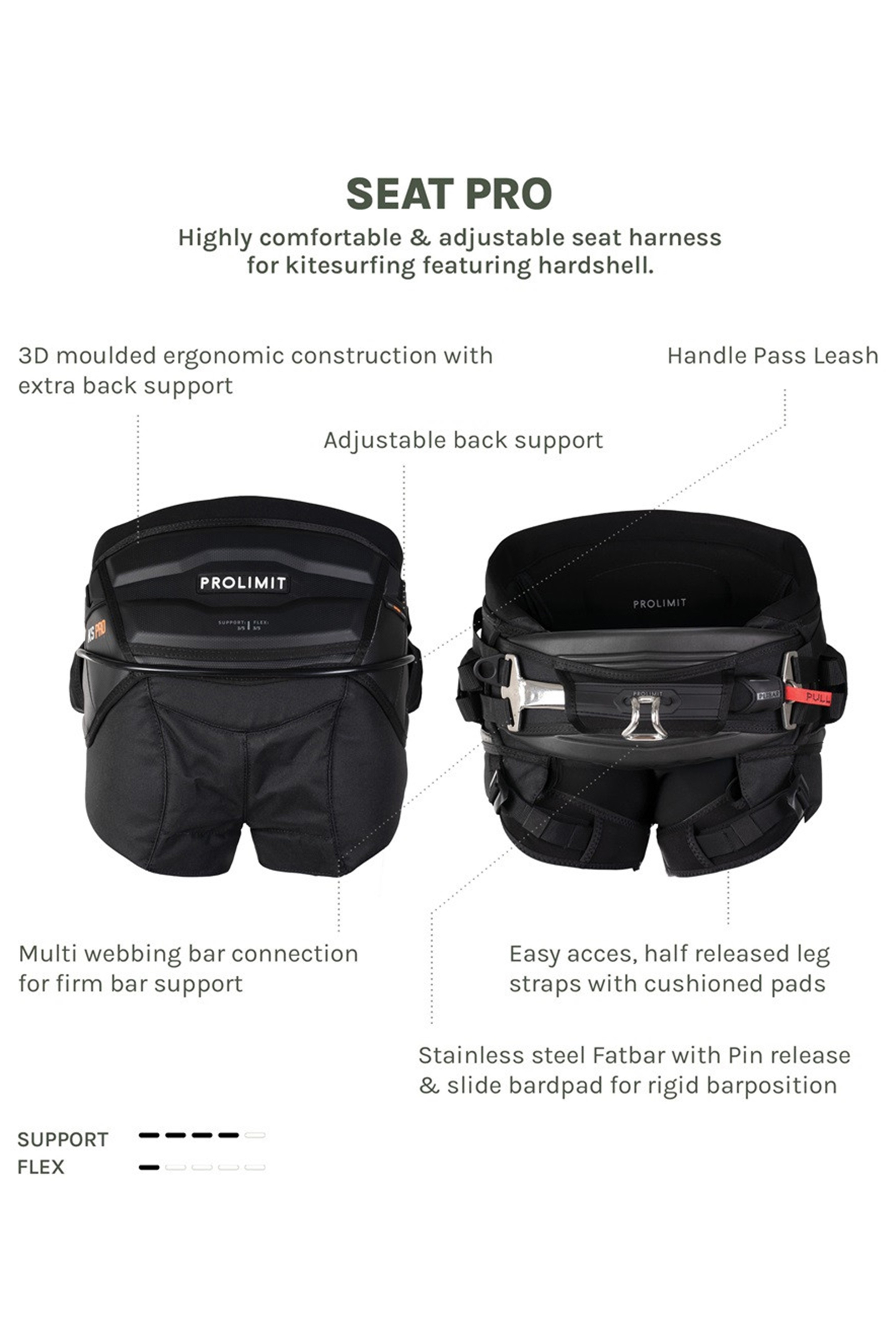 Prolimit-Kite Seat Pro V2 Harnais Culotte