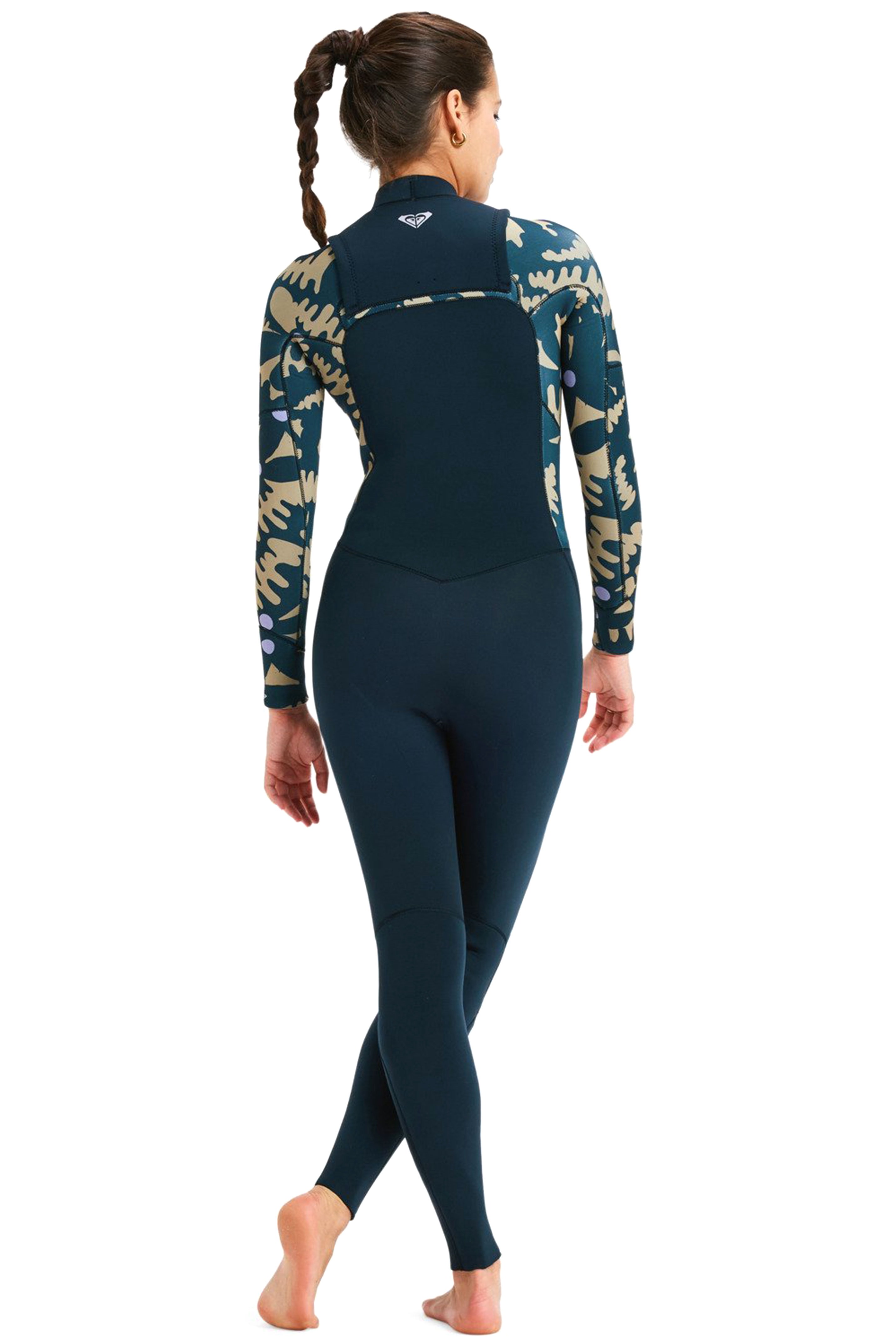 Roxy-Swell Natural 4/3 Frontzip Femme 2025 Combinaison Néoprène